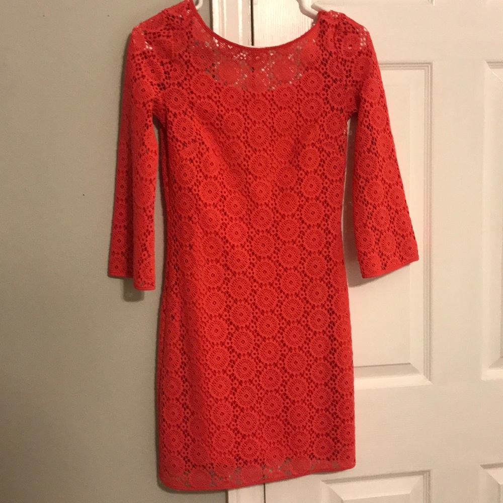 Lily Pulitzer coral dress